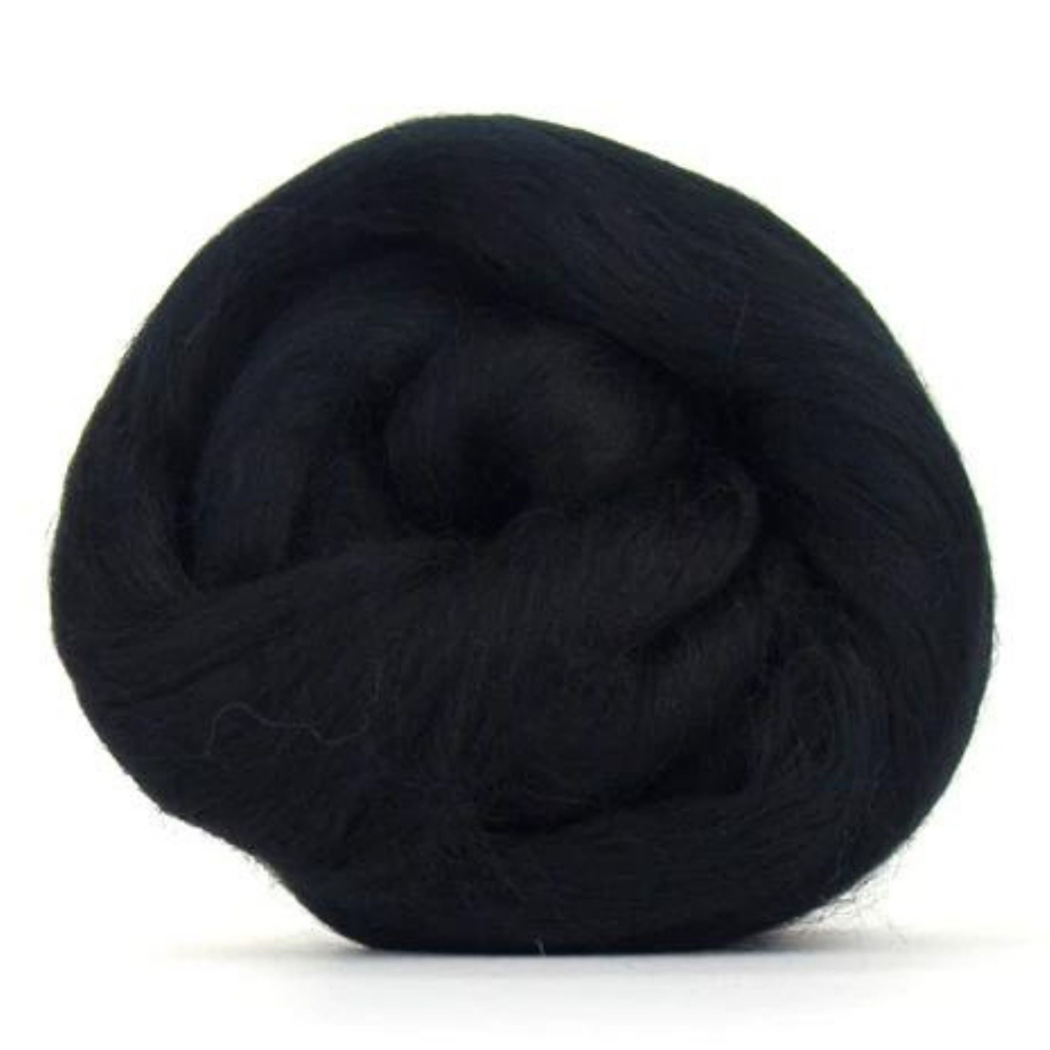 Revolution Fibers Solid Colored Merino Wool Tops | Premium 22 Micron, 64 Count Wool-Wool Roving-Revolution Fibers-Raven-Revolution Fibers