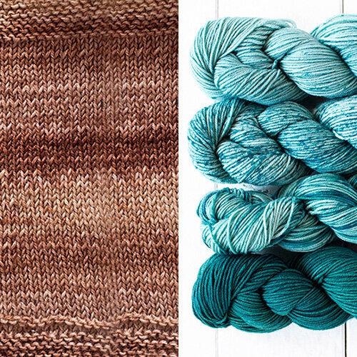 Reversal Shawl Kit | Vogue Knitting Feature-Knitting Kits-Urth Yarns-3060 + 807-Revolution Fibers