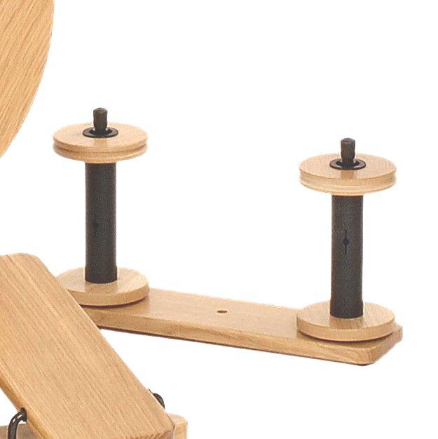 Lazy Kate for Victoria S95/S96 Spinning Wheel (Oak) - Rack with 2 Rods
