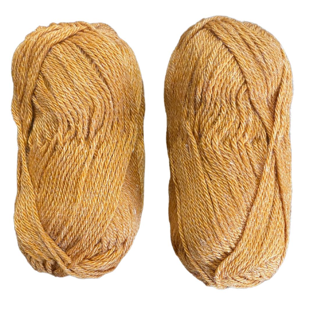 Premium DK Weight Yarn Skeins (Set of 2) | 80% Merino 20% Silk Yarn Blend-Yarn-Revolution Fibers-Sandstone Brown-Revolution Fibers