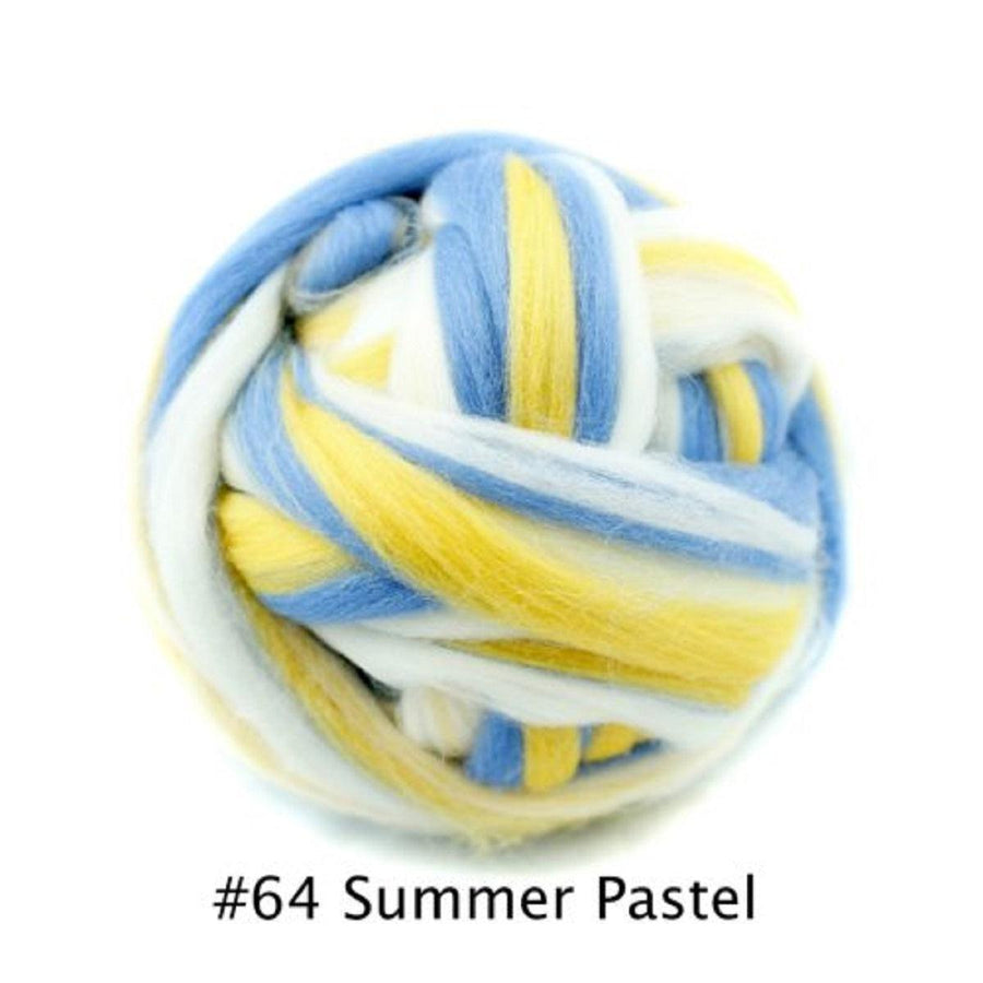 Polish Merino Wool Top - Summer Pastel-Wool Roving-Kromski-8 Ounces-Revolution Fibers