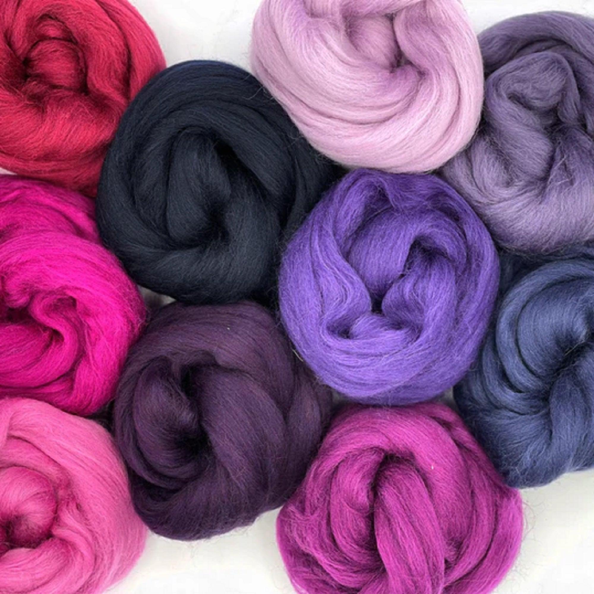 Revolution Fibers | Mixed Merino Wool Variety Pack | Perfect Wool Roving for SPI