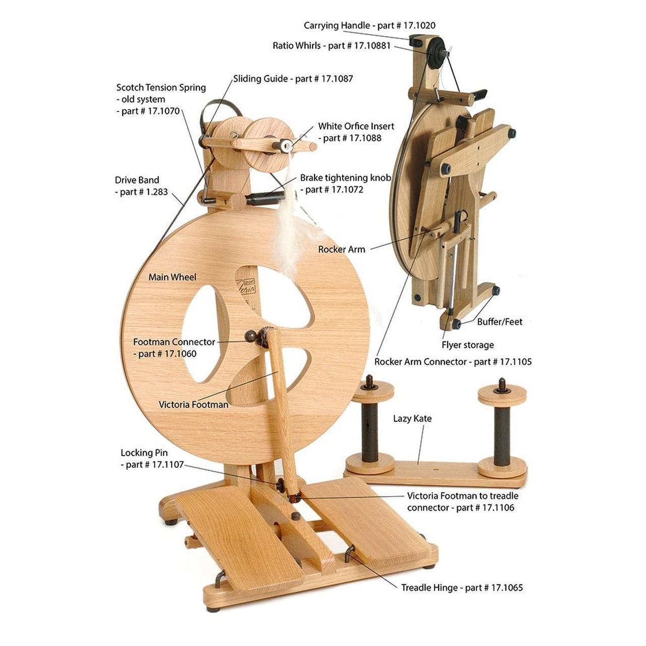 Louet Victoria S95 Beech Spinning Wheel | Revolution Fibers