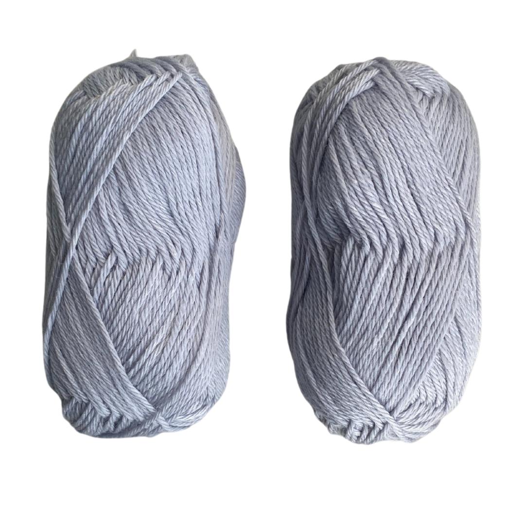 Premium DK Weight Yarn Skeins (Set of 2) | 80% Merino 20% Silk Yarn Blend-Yarn-Revolution Fibers-Powder Granite Gray-Revolution Fibers