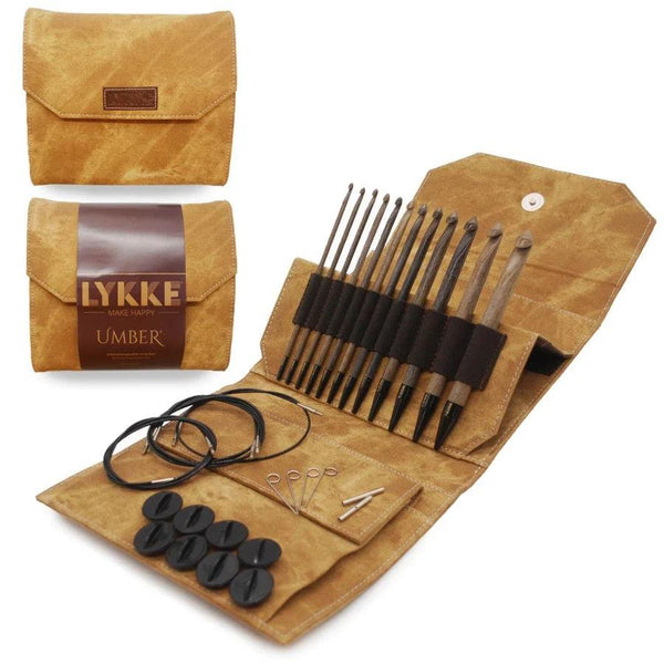 Lykke Umber 6 Interchangeable Tunisian Crochet Hook Set with