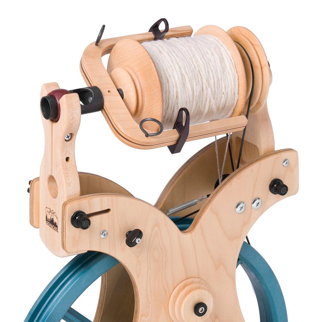 Schacht Sidekick Folding Spinning Wheel-Spinning Wheel-Schacht-With-Revolution Fibers